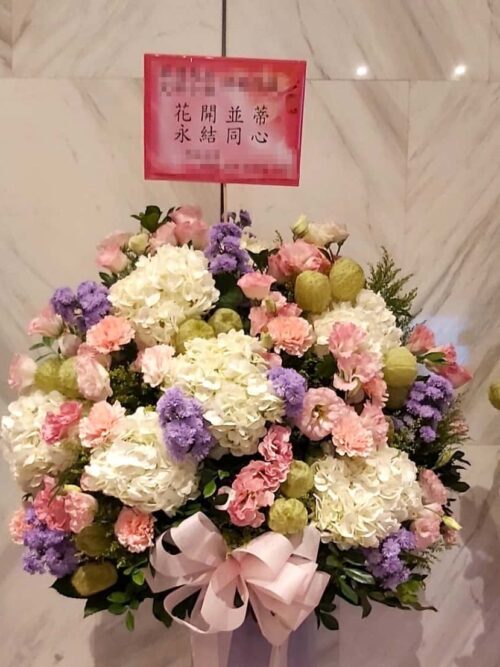 婚禮繡球花花籃