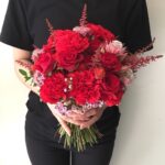 求婚花束紅色系