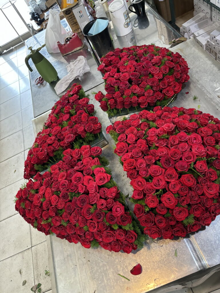 特製情人節大愛心玫瑰