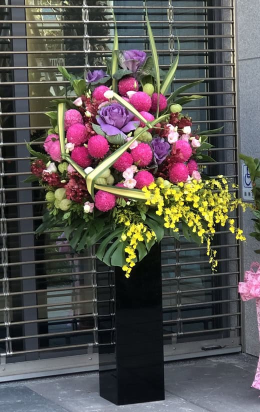 銀行開幕花藝佈置01
