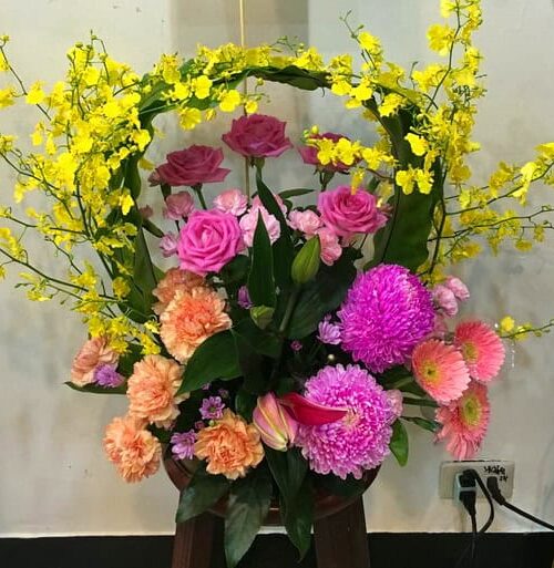 還願關渡宮媽祖娘娘盆花
