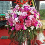 開工動土典禮羅馬柱花籃