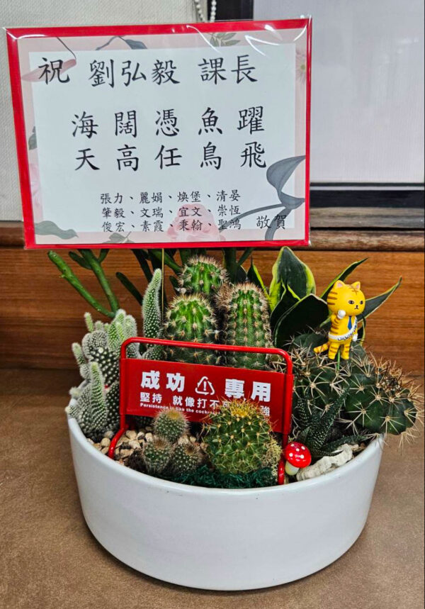 榮任課長盆栽