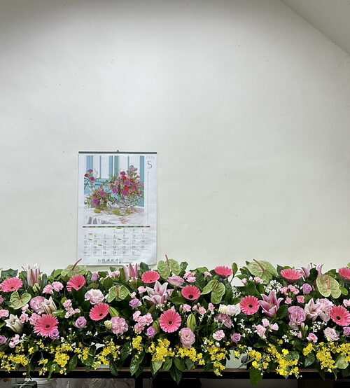 靈桌供花