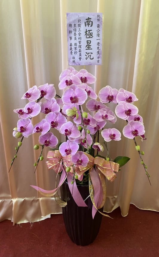 老先生靈堂蘭花